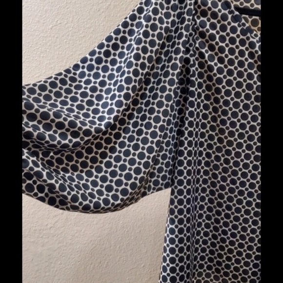 🦄- Ivy Jane sz Large Black & Grey Geometric Patterned Blouse - Picture 4 of 6